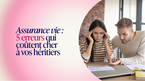 Couple inquiet consultant des documents liés à une assurance-vie et à une succession.